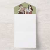 Entwerfen Sie Ihre eigene Hochzeitsfeier All In One Einladung (Innen Boden)