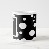 Entwerfen Sie Ihre eigene Jumbo-Tasse - Schwarz-We (Vorderseite)