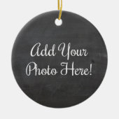 Entwerfen Sie Ihre eigene Keramik für Ihr Foto Keramik Ornament (Vorne)