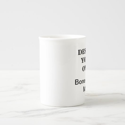 Entwerfen Sie Ihre eigene Knochen-China-Tasse - Porzellantasse (Vorderseite)
