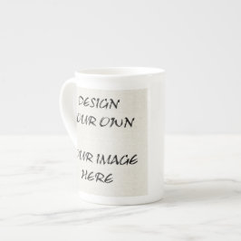 Entwerfen Sie Ihre eigene Knochen-China-Tasse Porzellantasse