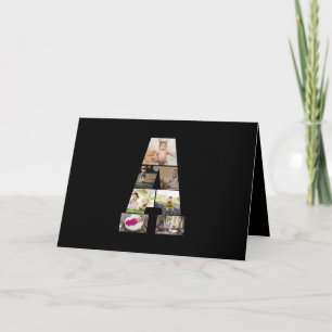 Entwerfen Sie Ihre Eigene Letter A Fotocollage Karte