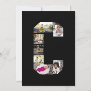 Entwerfen Sie Ihre eigene Letter C Fotocollage Karte