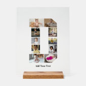 Entwerfen Sie Ihre eigene Letter-D-FotoCollage Acrylschild (Vorderseite)