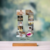 Entwerfen Sie Ihre eigene Letter-D-FotoCollage Acrylschild (Neutral)