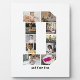 Entwerfen Sie Ihre eigene Letter-D-FotoCollage Fotoplatte