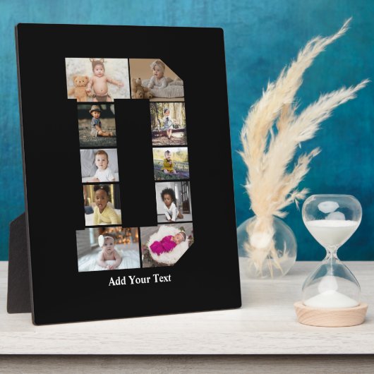 Entwerfen Sie Ihre eigene Letter-D-FotoCollage Fotoplatte (Seite)