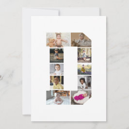 Entwerfen Sie Ihre eigene Letter-D-FotoCollage Karte