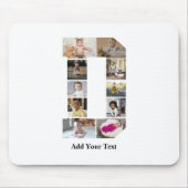 Entwerfen Sie Ihre eigene Letter-D-FotoCollage Mousepad (Vorne)