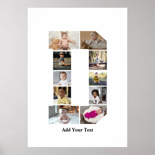 Entwerfen Sie Ihre eigene Letter-D-FotoCollage Poster (Vorne)