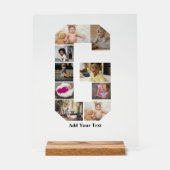 Entwerfen Sie Ihre eigene Letter-G-FotoCollage Acrylschild (Vorderseite)