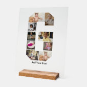 Entwerfen Sie Ihre eigene Letter-G-FotoCollage Acrylschild (Winkel)