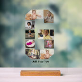 Entwerfen Sie Ihre eigene Letter-G-FotoCollage Acrylschild (Neutral)