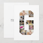 Entwerfen Sie Ihre eigene Letter-G-FotoCollage Ankündigung (Vorne/Hinten)