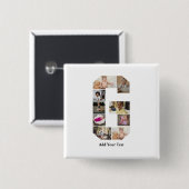 Entwerfen Sie Ihre eigene Letter-G-FotoCollage Button (Vorne & Hinten)