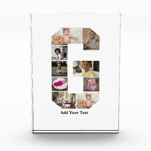 Entwerfen Sie Ihre eigene Letter-G-FotoCollage Fotoblock (Vorderseite)