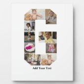 Entwerfen Sie Ihre eigene Letter-G-FotoCollage Fotoplatte (Vorderseite)