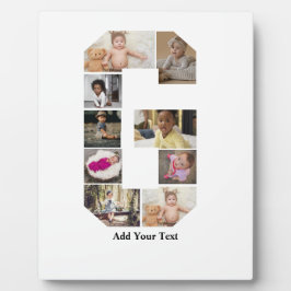Entwerfen Sie Ihre eigene Letter-G-FotoCollage Fotoplatte