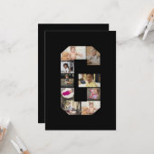 Entwerfen Sie Ihre eigene Letter-G-FotoCollage Karte (Vorderseite/Rückseite Beispiel)