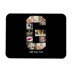 Entwerfen Sie Ihre eigene Letter-G-FotoCollage Magnet