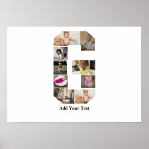 Entwerfen Sie Ihre eigene Letter-G-FotoCollage Poster