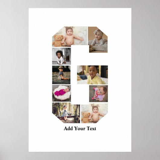 Entwerfen Sie Ihre eigene Letter-G-FotoCollage Poster (Vorne)