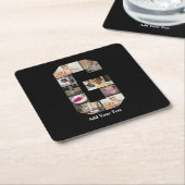 Entwerfen Sie Ihre eigene Letter-G-FotoCollage Rechteckiger Pappuntersetzer (angewinkelt)