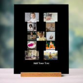 Entwerfen Sie Ihre eigene Letter-H-FotoCollage Acrylschild (Neutral)