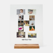 Entwerfen Sie Ihre eigene Letter-H-FotoCollage Acrylschild (Vorderseite)