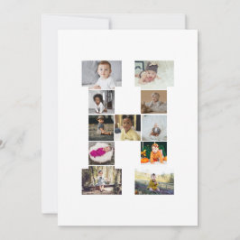 Entwerfen Sie Ihre eigene Letter-H-FotoCollage Ankündigung