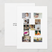 Entwerfen Sie Ihre eigene Letter-H-FotoCollage Ankündigung (Vorne/Hinten)