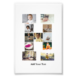 Entwerfen Sie Ihre eigene Letter-H-FotoCollage Fotodruck