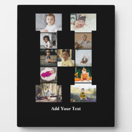 Entwerfen Sie Ihre eigene Letter-H-FotoCollage Fotoplatte