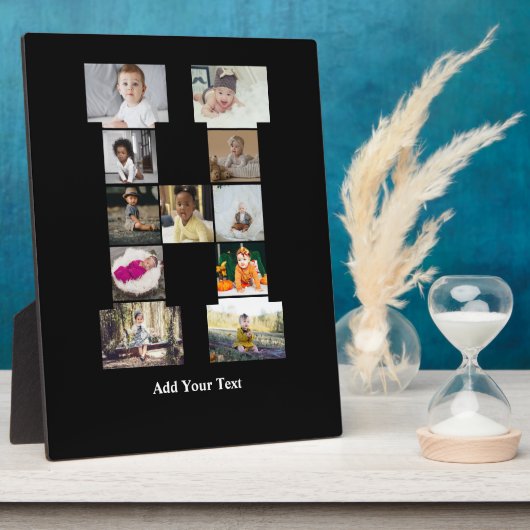 Entwerfen Sie Ihre eigene Letter-H-FotoCollage Fotoplatte (Seite)