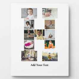 Entwerfen Sie Ihre eigene Letter-H-FotoCollage Fotoplatte