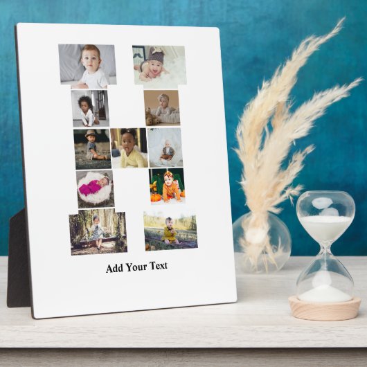 Entwerfen Sie Ihre eigene Letter-H-FotoCollage Fotoplatte (Seite)