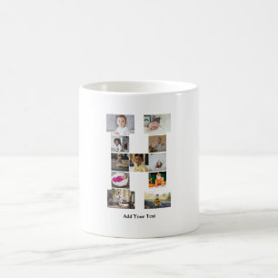 Entwerfen Sie Ihre eigene Letter-H-FotoCollage Kaffeetasse