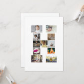 Entwerfen Sie Ihre eigene Letter-H-FotoCollage Karte (Vorderseite/Rückseite Beispiel)