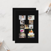 Entwerfen Sie Ihre eigene Letter-H-FotoCollage Karte (Vorderseite/Rückseite Beispiel)