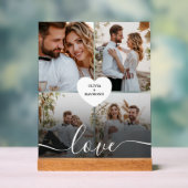Entwerfen Sie Ihre eigene Liebe Collage Fotografy Acrylschild (Neutral)