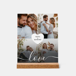 Entwerfen Sie Ihre eigene Liebe Collage Fotografy Acrylschild
