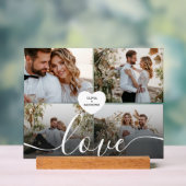Entwerfen Sie Ihre eigene Liebe Collage Fotografy Acrylschild (Neutral)