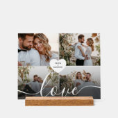 Entwerfen Sie Ihre eigene Liebe Collage Fotografy Acrylschild (Vorderseite)