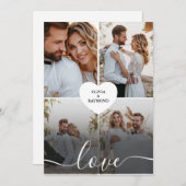 Entwerfen Sie Ihre eigene Liebe Collage Fotografy Ankündigung (Vorne/Hinten)