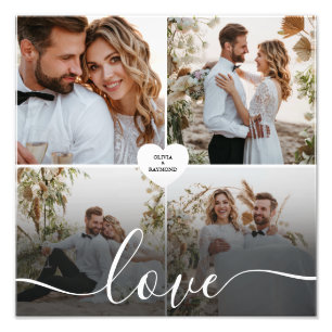 Entwerfen Sie Ihre eigene Liebe Collage Fotografy Fotodruck