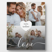 Entwerfen Sie Ihre eigene Liebe Collage Fotografy Fotoplatte (Vorderseite)