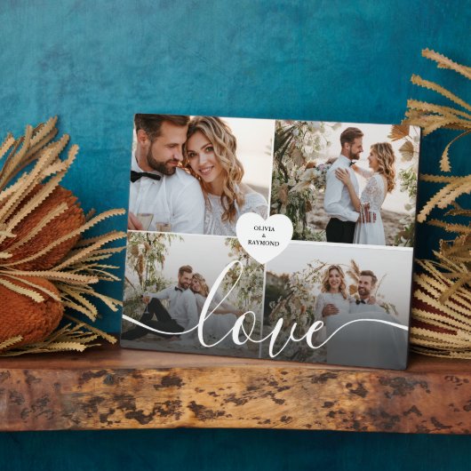 Entwerfen Sie Ihre eigene Liebe Collage Fotografy Fotoplatte (Seite)