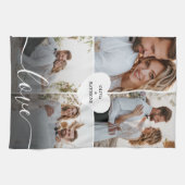 Entwerfen Sie Ihre eigene Liebe Collage Fotografy Geschirrtuch (Horizontal)