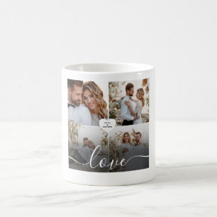 Entwerfen Sie Ihre eigene Liebe Collage Fotografy Kaffeetasse