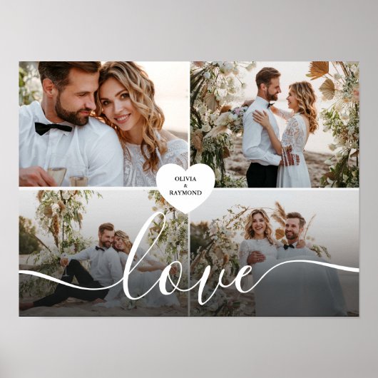 Entwerfen Sie Ihre eigene Liebe Collage Fotografy Poster (Vorne)